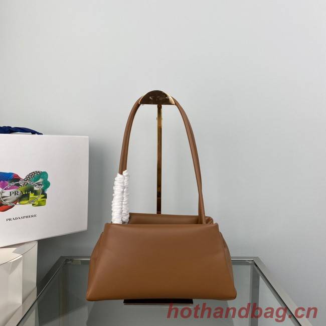 Prada Leather Triangle bag 1BA368 brown