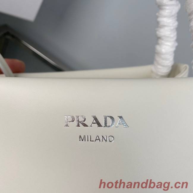 Prada Leather Triangle bag 1BA368 white