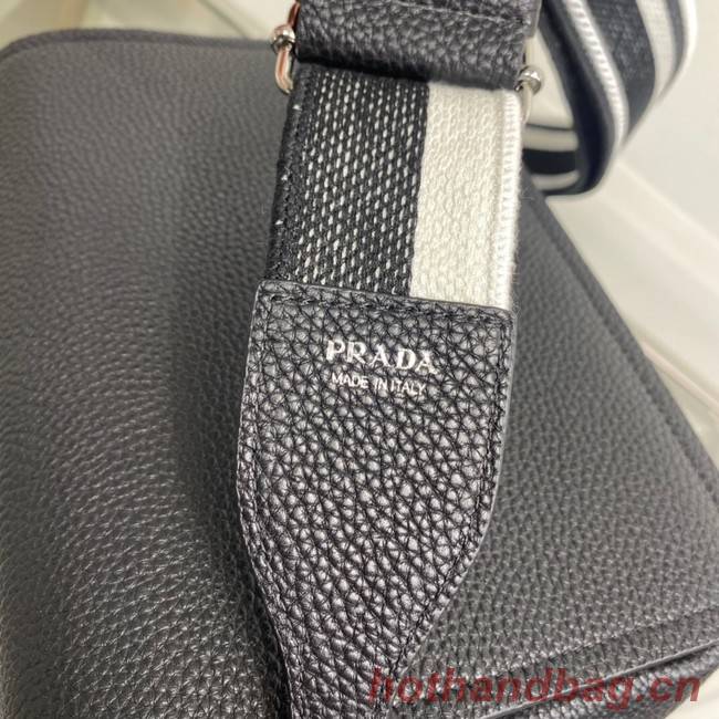 Prada Leather bag with shoulder strap 1BD314 black