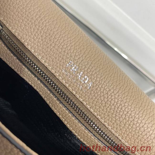 Prada Leather bag with shoulder strap 1BD314 gray
