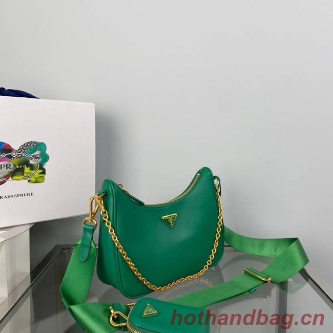 Prada Re-Edition 2005 Saffiano shoulder bag 1BH204 green