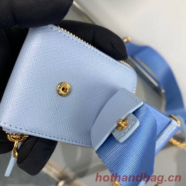 Prada Re-Edition 2005 Saffiano shoulder bag 1BH204 sky blue