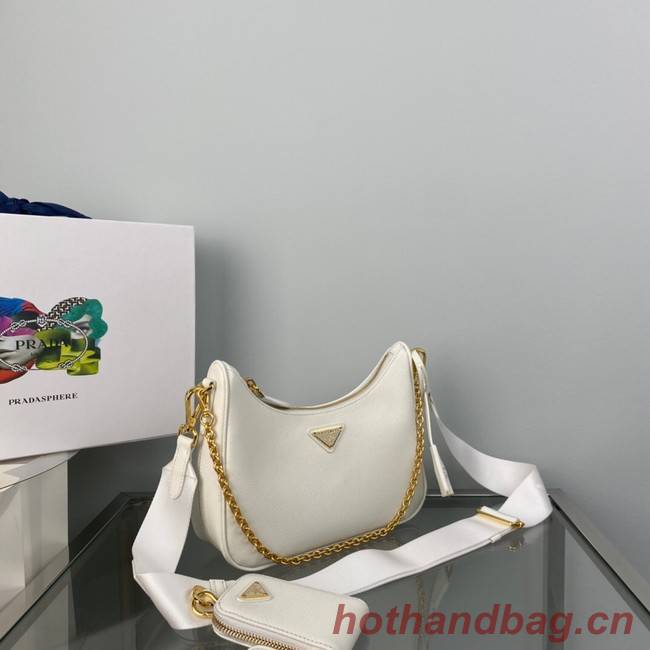 Prada Re-Edition 2005 Saffiano shoulder bag 1BH204 white