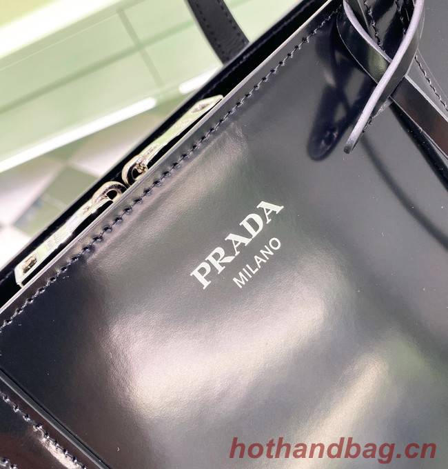 Prada Re-Edition 1995 brushed-leather small shoulder bag 1BA357 black
