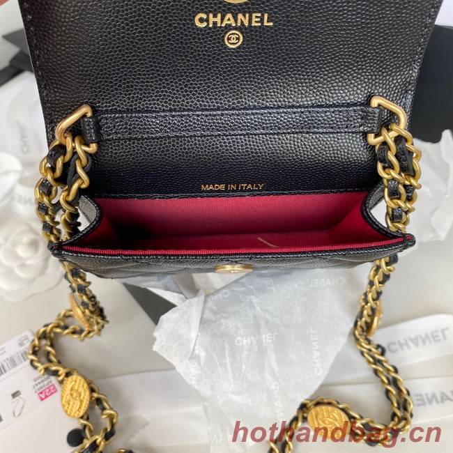 CHANEL CLUTCH WITH CHAIN AP2857 black