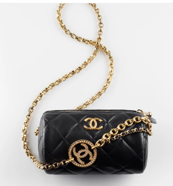 Chanel MINI BOWLING BAG AS3384 black