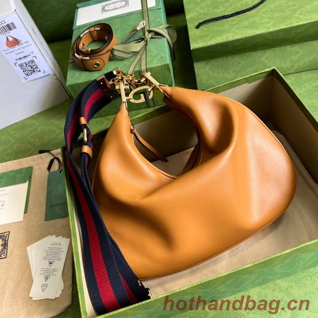 Gucci Attache large shoulder bag 702823 Dark orange leather