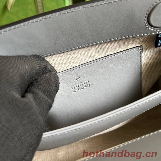 Gucci GG Matelasse leather shoulder bag 702200 Dusty grey