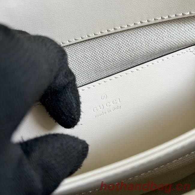 Gucci GG Matelasse leather shoulder bag 702200 white