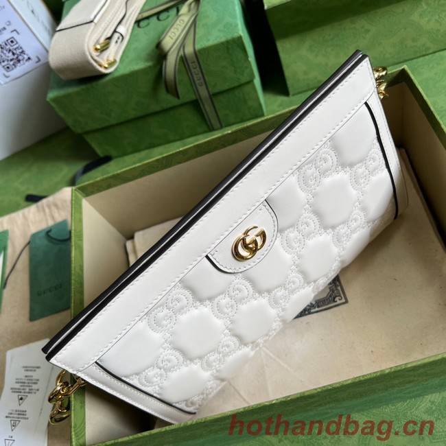 Gucci GG Matelasse leather shoulder bag 702200 white