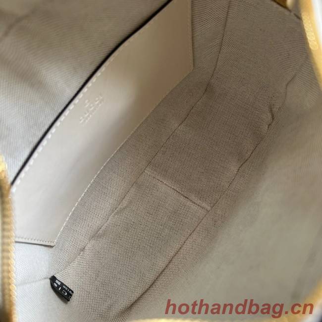 Gucci GG Matelasse leather shoulder bag 702234 white