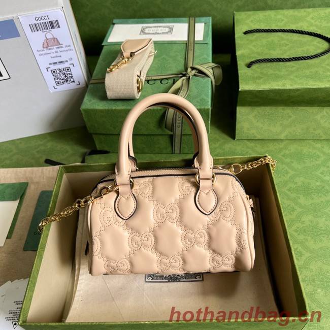 Gucci GG Matelasse leather top handle bag 702251 Beige