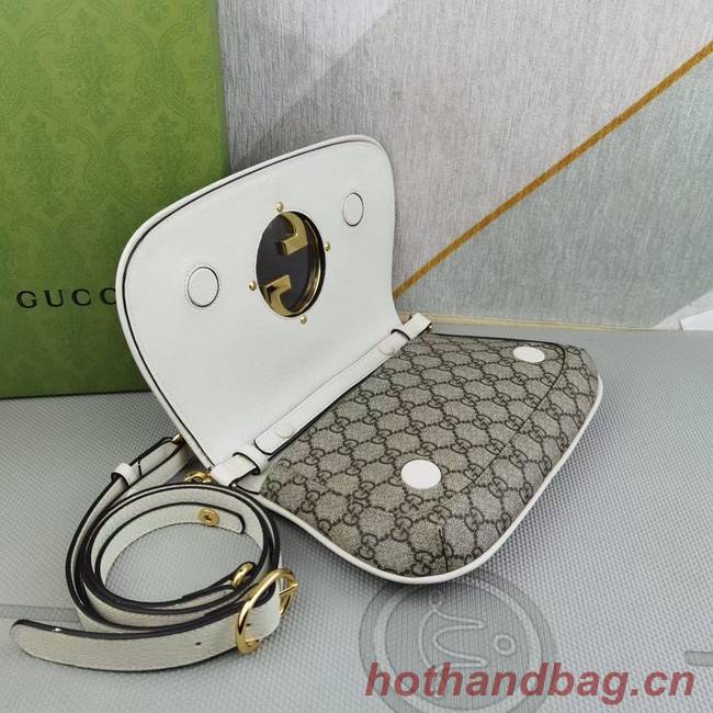 Gucci GG Supreme canvas Blondie shoulder bag 699268 white