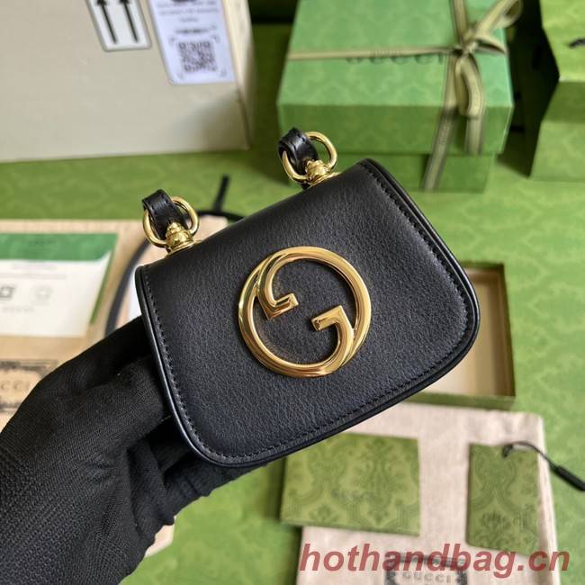 Gucci mini Blondie card case wallet 698635 black