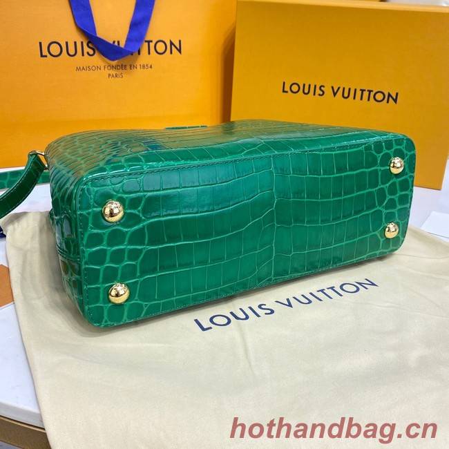 Louis Vuitton crocodile skin CAPUCINES M48866 green