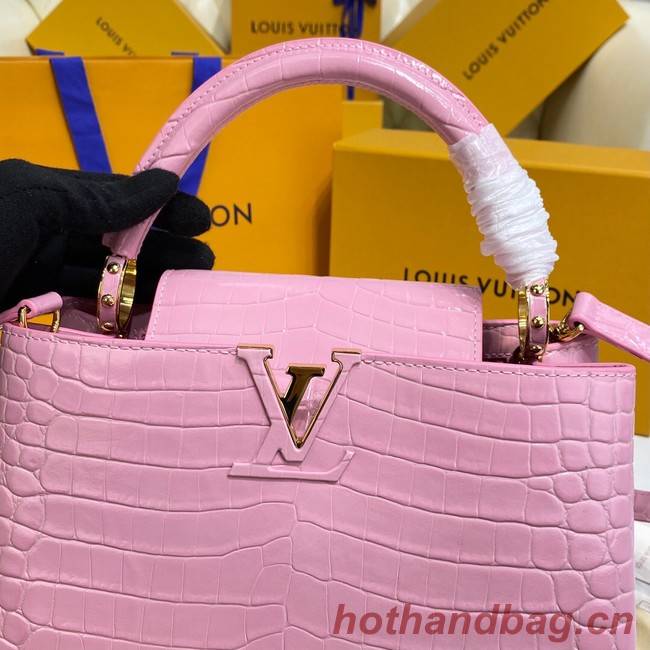 Louis Vuitton crocodile skin CAPUCINES M48866 pink
