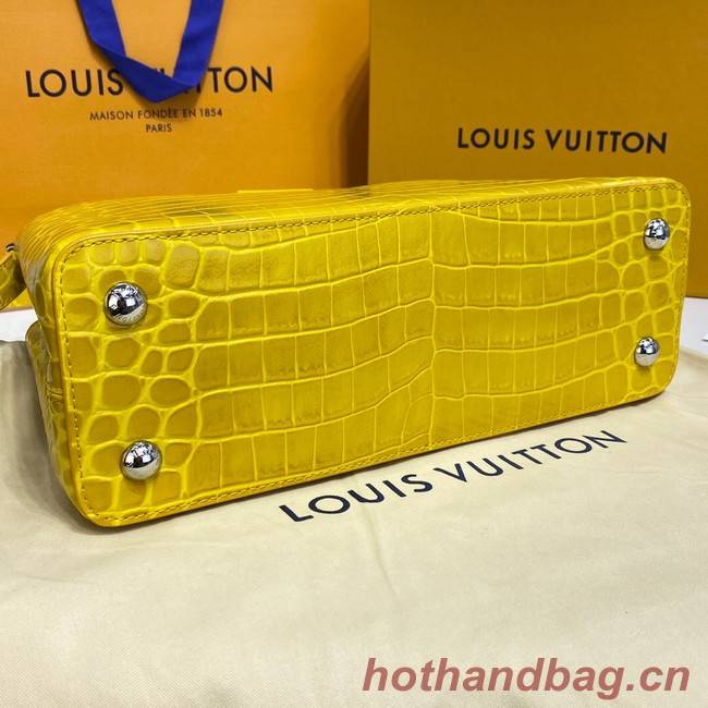 Louis Vuitton crocodile skin CAPUCINES M48866 yelow