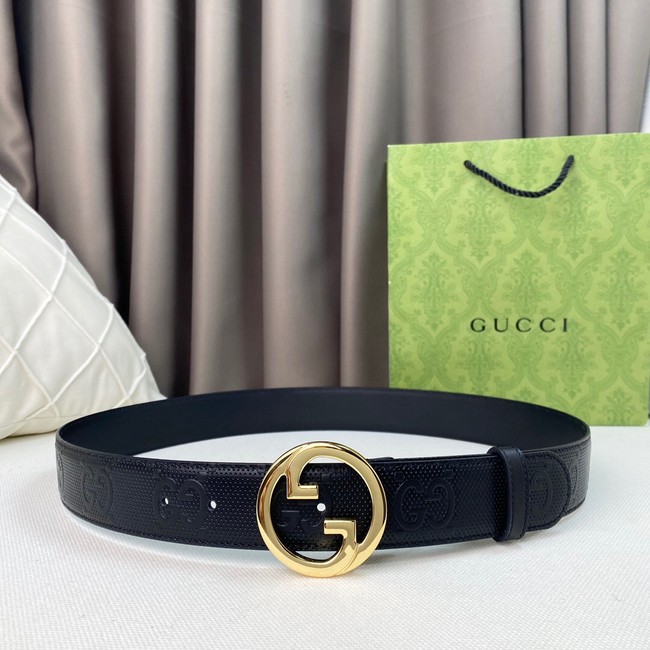 Gucci GG Marmont embossed 38MM leather belt ‎406831 black