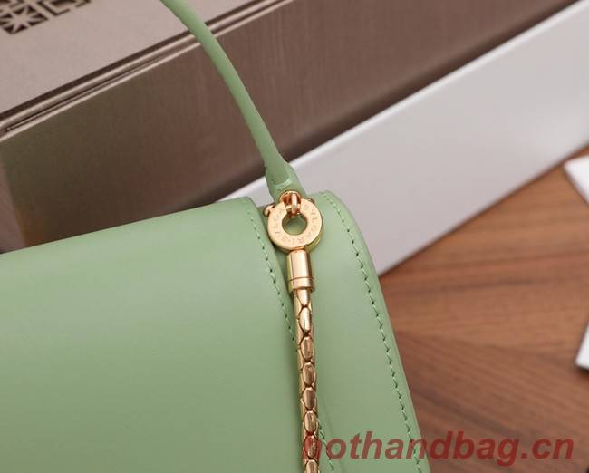 Bvlgari Serpenti Forever leather small crossbody bag B21076 light green