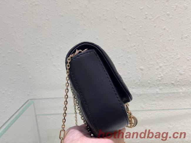 LADY DIOR PHONE POUCH Cannage Lambskin S0977O black