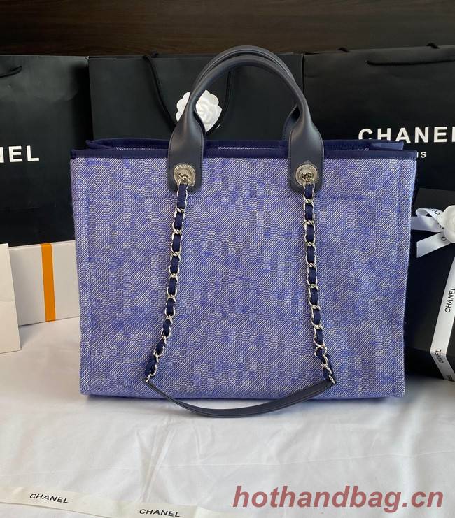 Chanel LARGE SHOPPING BAG A66941 blue&white