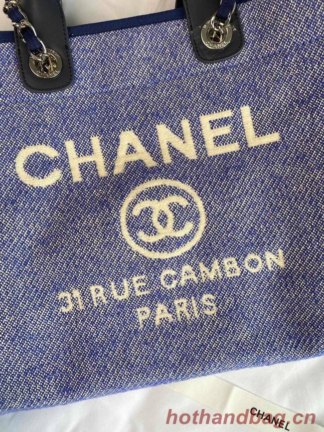 Chanel LARGE SHOPPING BAG A66941 blue&white