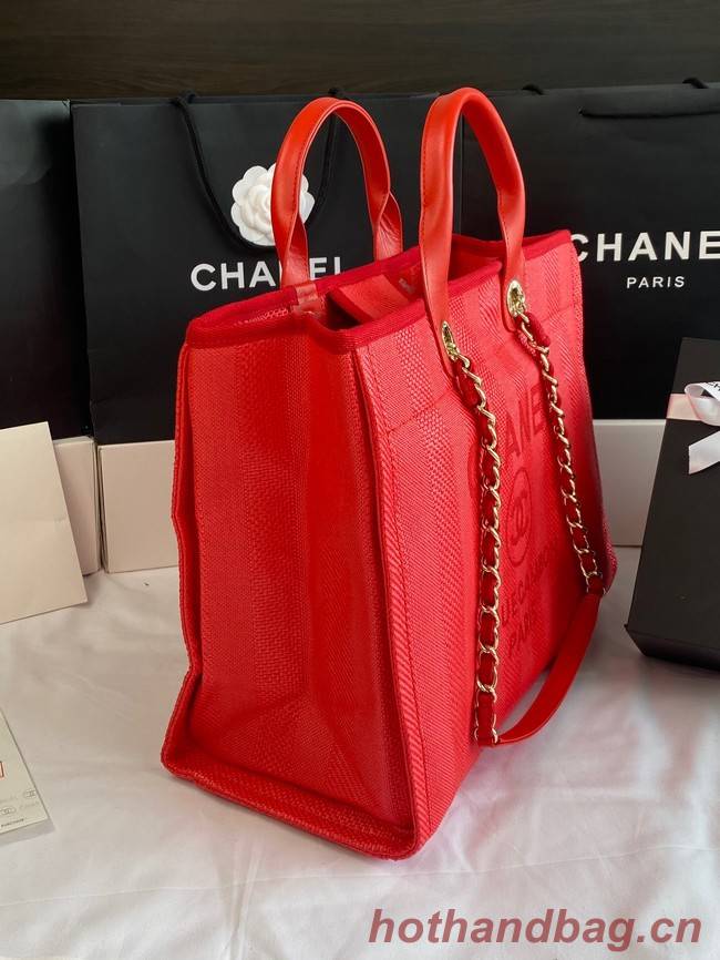 Chanel LARGE SHOPPING BAG A66941 red