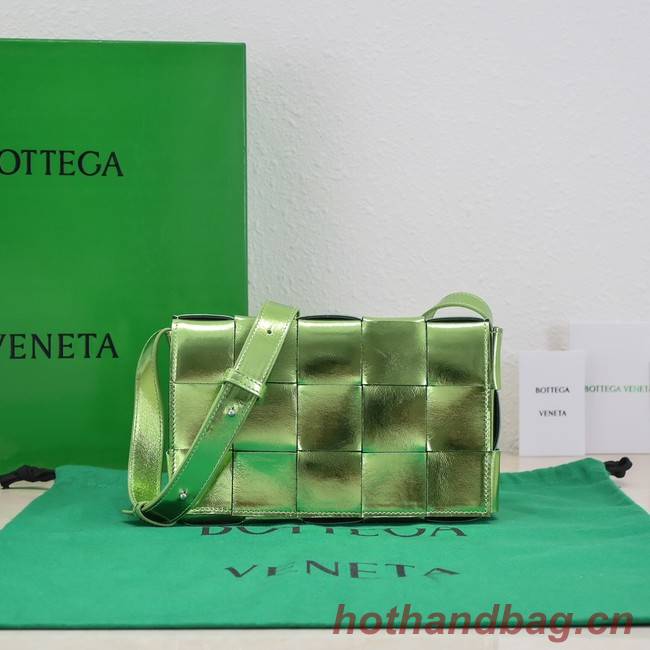 Bottega Veneta Intreccio leather cross-body bag 578004 Parakeet