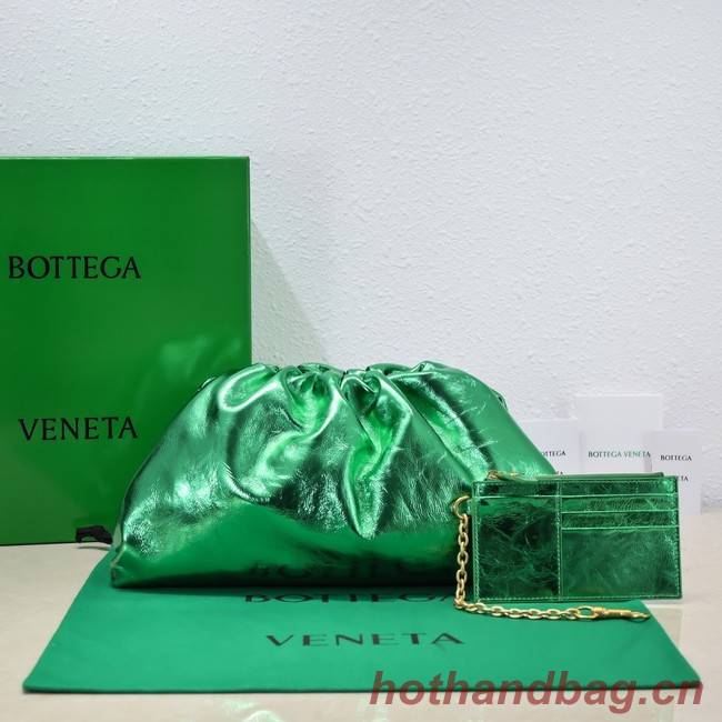 Bottega Veneta Leather clutch 576227 Parakeet