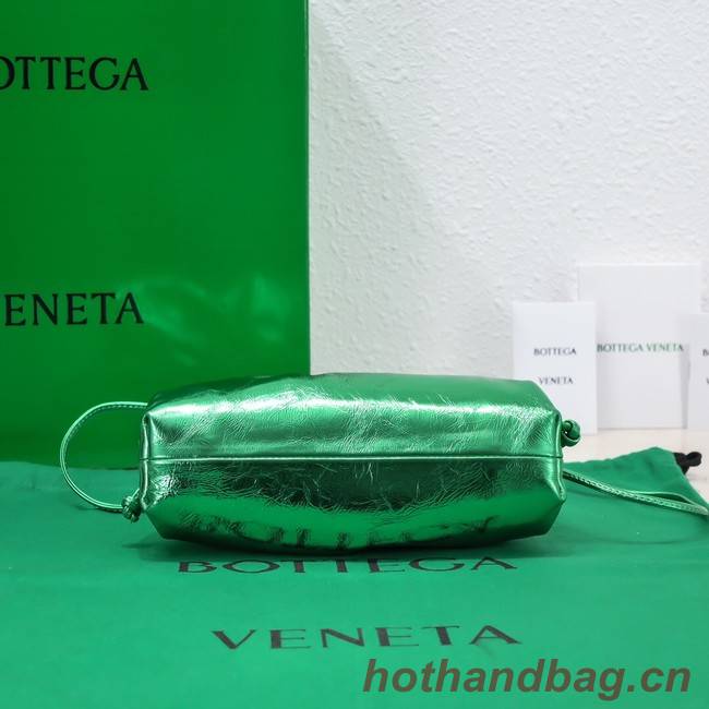 Bottega Veneta Mini intrecciato leather clutch with strap 585852 Parakeet