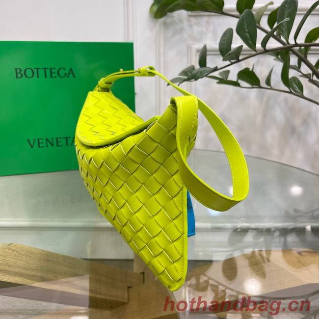 Bottega Veneta Intreccio leather shoulder bag 690226 Glittering green
