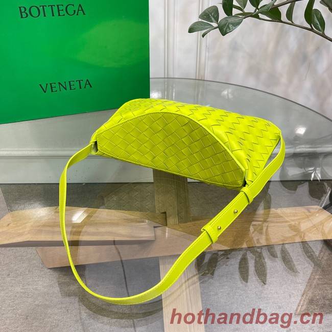 Bottega Veneta Intreccio leather shoulder bag 690226 Glittering green