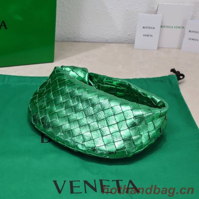 Bottega Veneta Mini intrecciato leather top handle bag 651876 Parakeet