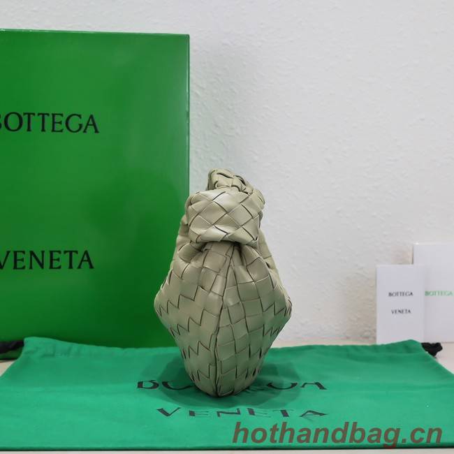 Bottega Veneta Mini intrecciato leather top handle bag 651876 Travertine