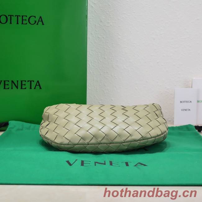Bottega Veneta Mini intrecciato leather top handle bag 651876 Travertine