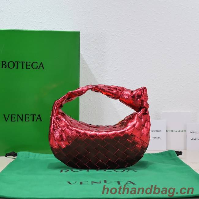 Bottega Veneta Mini intrecciato leather top handle bag 651876 red