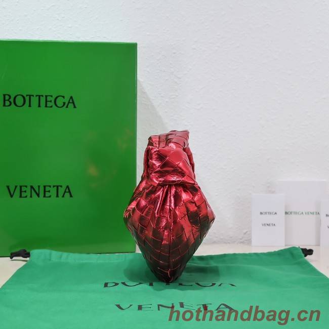 Bottega Veneta Mini intrecciato leather top handle bag 651876 red