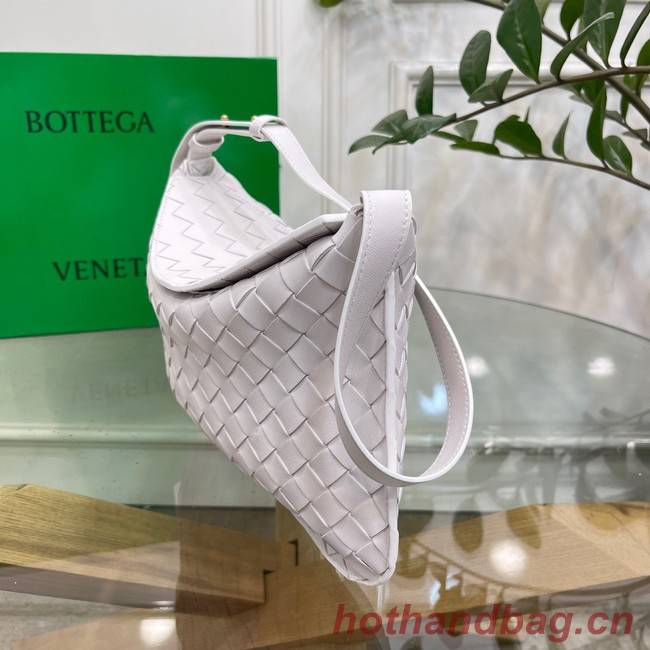 Bottega Veneta Intreccio leather shoulder bag 690226 white
