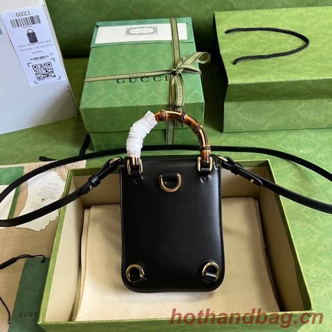 Gucci Bamboo mini handbag 702106 black