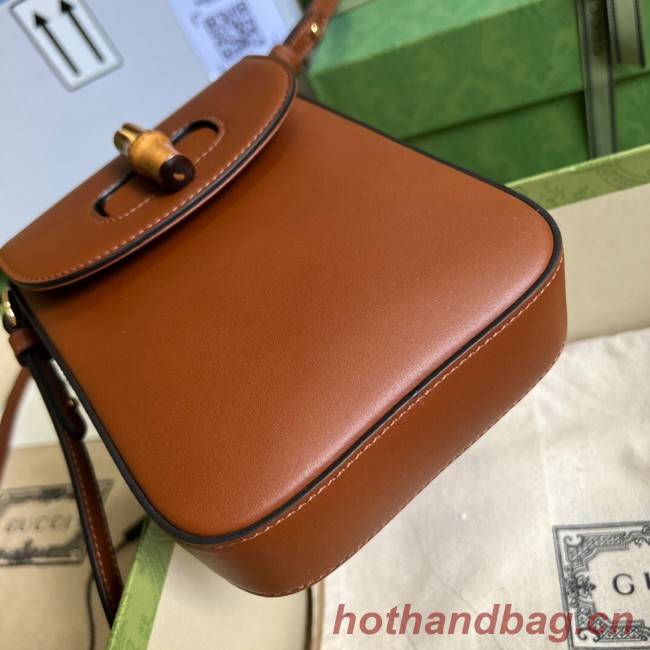 Gucci Bamboo mini handbag 702106 brown