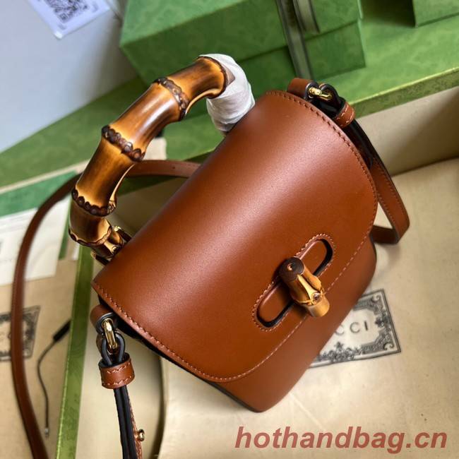 Gucci Bamboo mini handbag 702106 brown