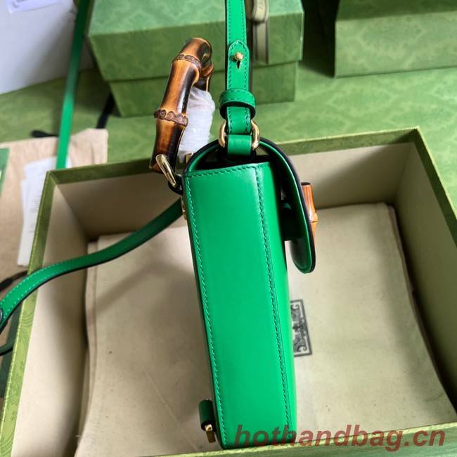 Gucci Bamboo mini handbag 702106 green