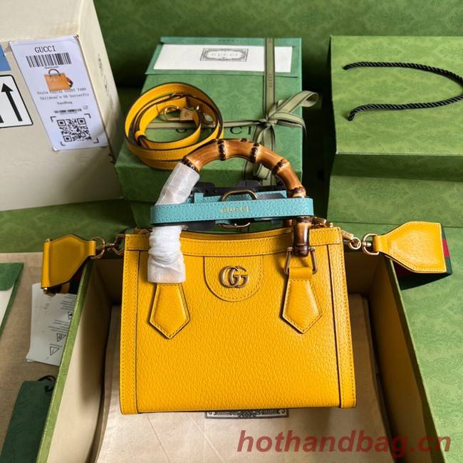 Gucci Diana mini tote bag 702732 yellow