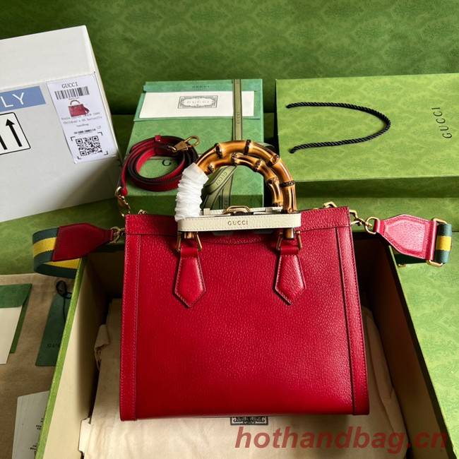 Gucci Diana small tote bag 702721 Red