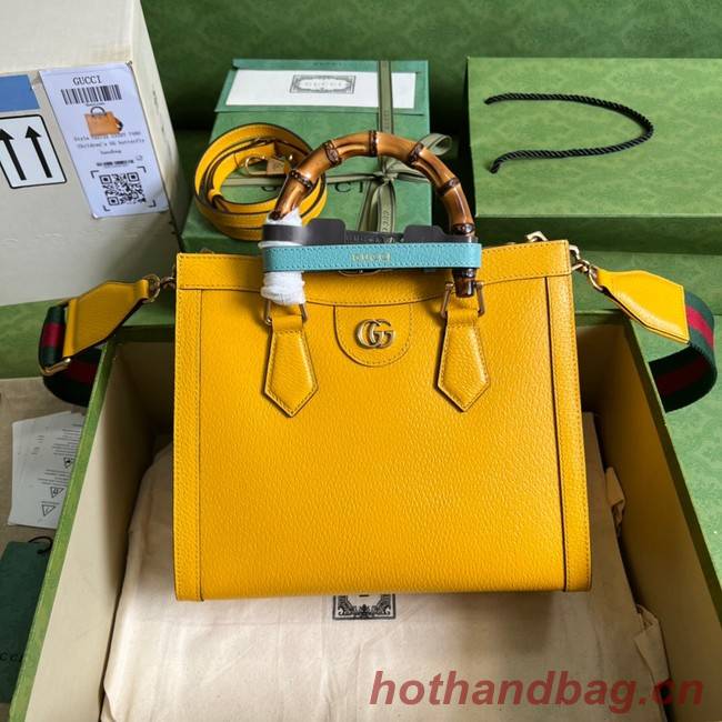 Gucci Diana small tote bag 702721 yellow