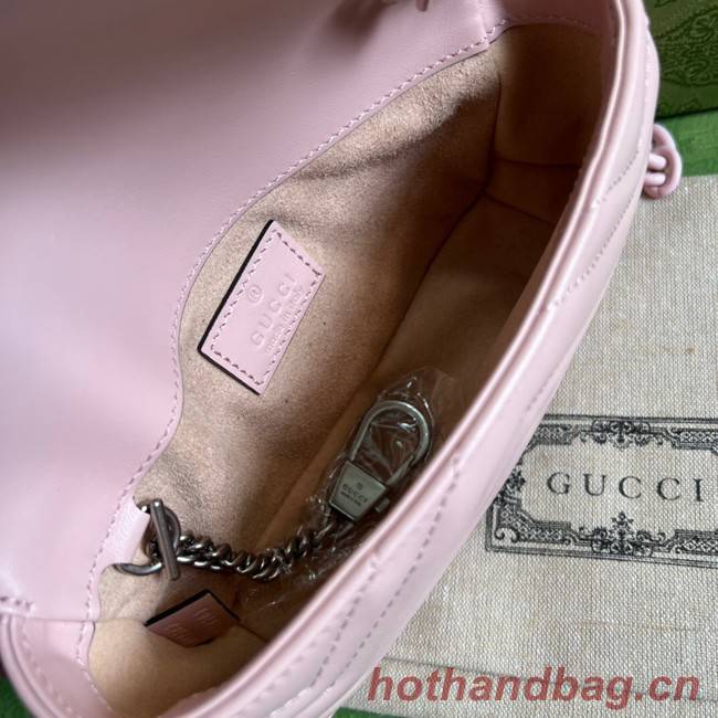 Gucci GG Marmont belt bag 699757 Light pink