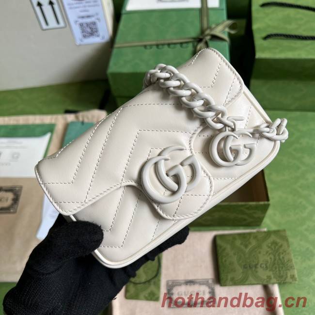 Gucci GG Marmont belt bag 699757 white