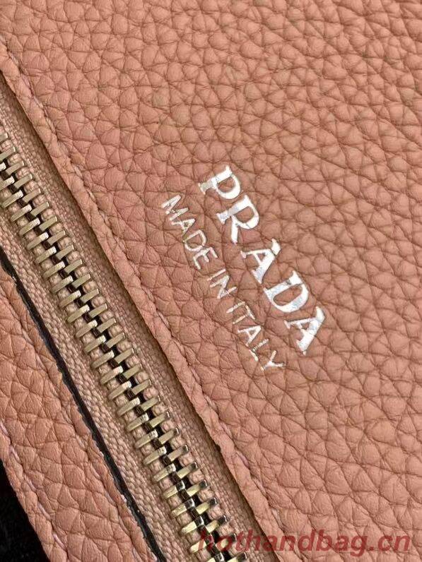 Prada Leather bag with shoulder strap 1DB443 pink
