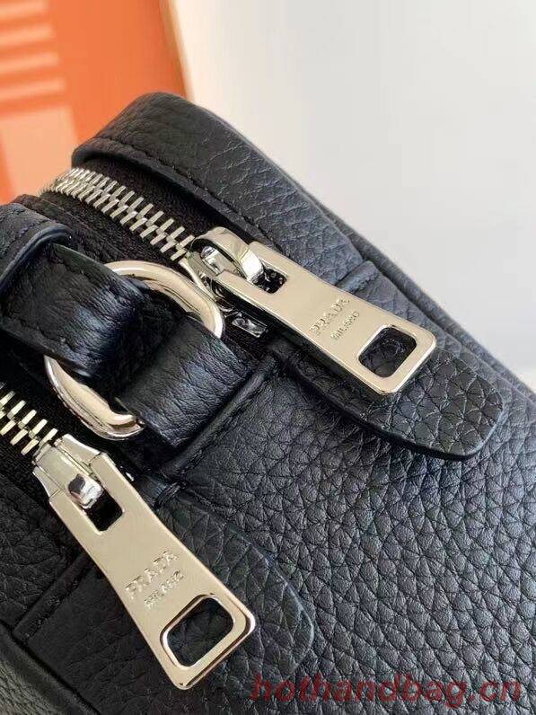 Prada Leather bag with shoulder strap 1DB820 black