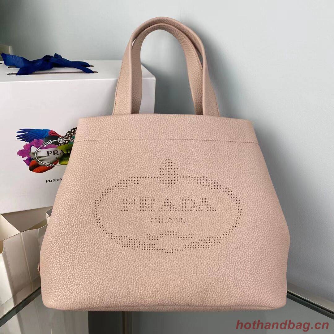 Prada leather tote bag 1AG833 pink